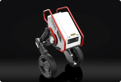 T-REX, a desktop wheeled and footed wheeled robot launched by AgileX Robotics, uses wheel-foot hybrid drive technology to achieve fast and efficient movement and task execution in complex environments.